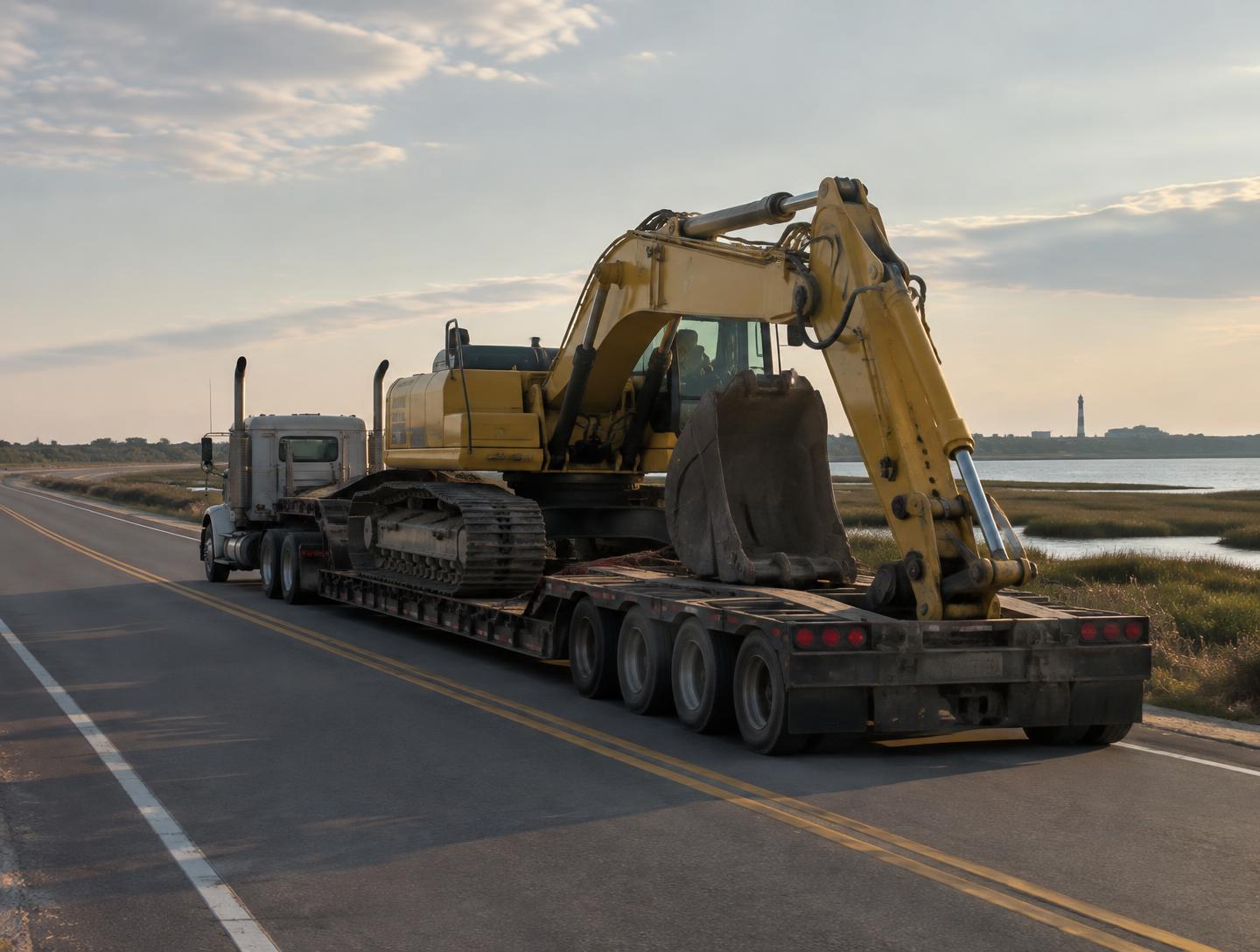 Heavy Hauling — heavy construction work by Soundside Crane